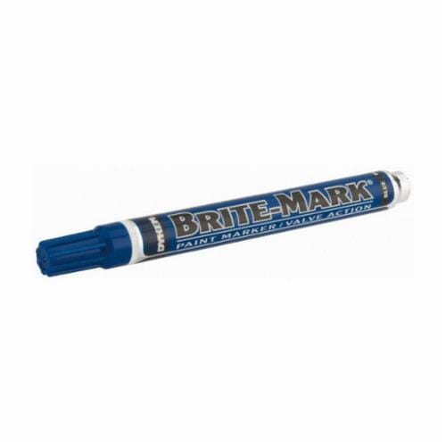 Dykem® BRITE-MARK® 84001 General Purpose Permanent Paint Marker, Medium Tip, Aluminum, Blue